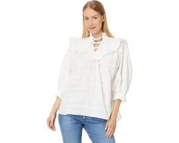 Топ Barbour Kelburn с рюшами на горловине и манжетах