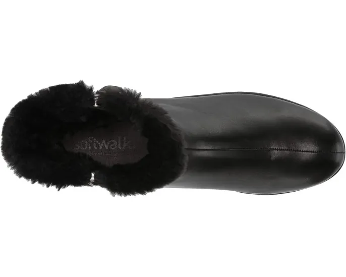 Ботильоны SoftWalk Helena на молнии с искусственным мехом и стелькой с поддержкой