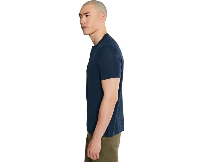 Футболка John Varvatos Egon Henley с планкой на четырех пуговицах