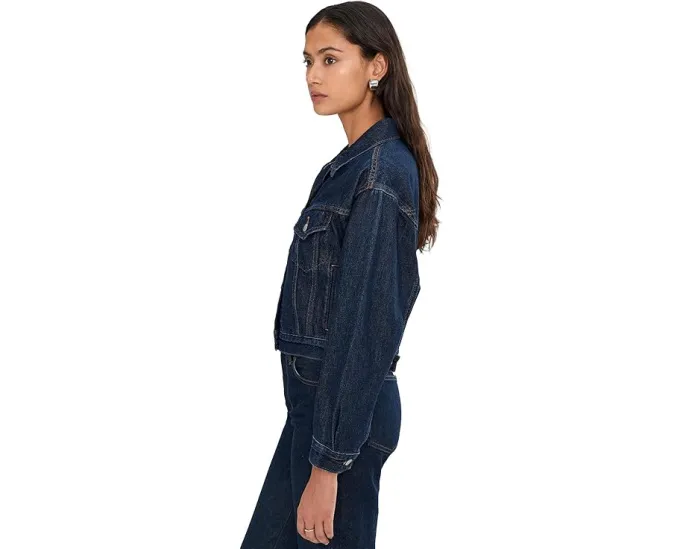 Короткая куртка-тракер Levi's Premium Shrunken 90s Trucker в винтажном стиле