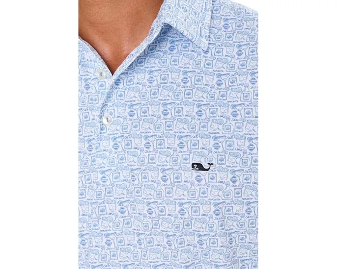 Поло Printed Sankaty от Vineyard Vines с защитой UPF 50+