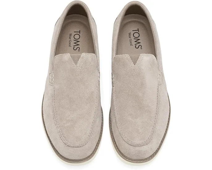 Замшевые лоферы TOMS Marcos на устойчивом каблуке