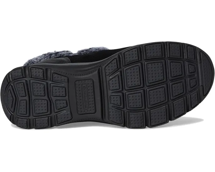 SKECHERS Easy Going ботинки без шнуровки с стеганым голенищем и искусственным мехом