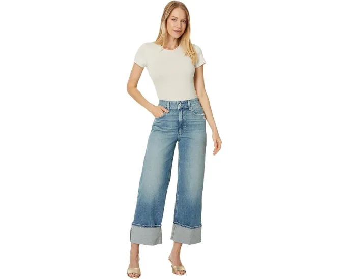 Paige джинсы Sasha Ankle Wide Cuff в поношенном стиле Storybook