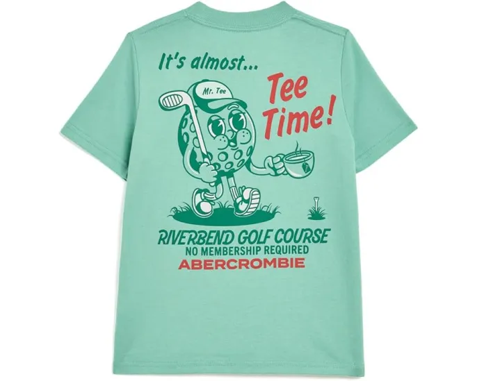 Футболка Tee Time для детей от abercrombie kids с принтом
