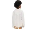 Блуза Linen Laurel Free People с корсетным силуэтом и вышивкой