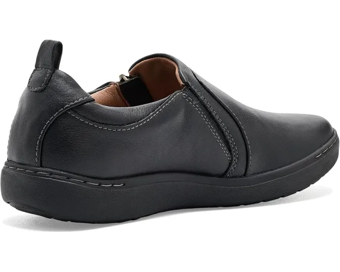 Кеды Clarks Nalle Lilac на шнуровке из черной кожи