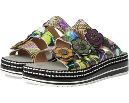 L'Artiste by Spring Step Сандалии Naomi-Monarch с принтом бабочек и клиновидным каблуком