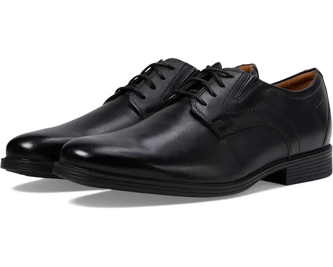 Clarks Оксфорды Whiddon Plain из натуральной кожи с круглым носком