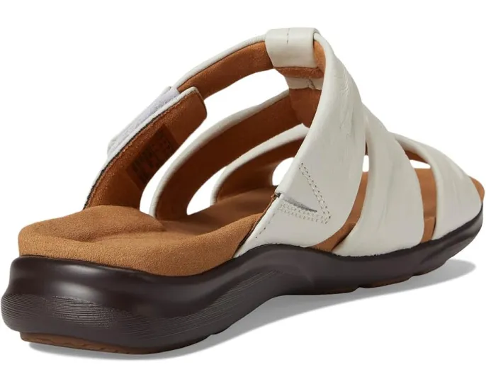 Сандалии Clarks Kitly Slide с лазерной резьбой и регулируемым ремешком