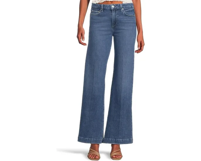 Джинсы Paige Leenah 32In в широком клеше с высокой посадкой