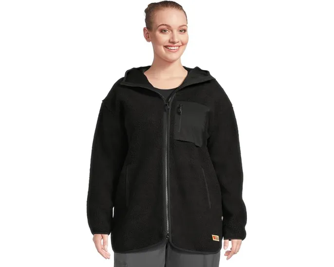 Длинная куртка Fjällräven Vardag Pile Fleece с капюшоном из переработанного полиэстера