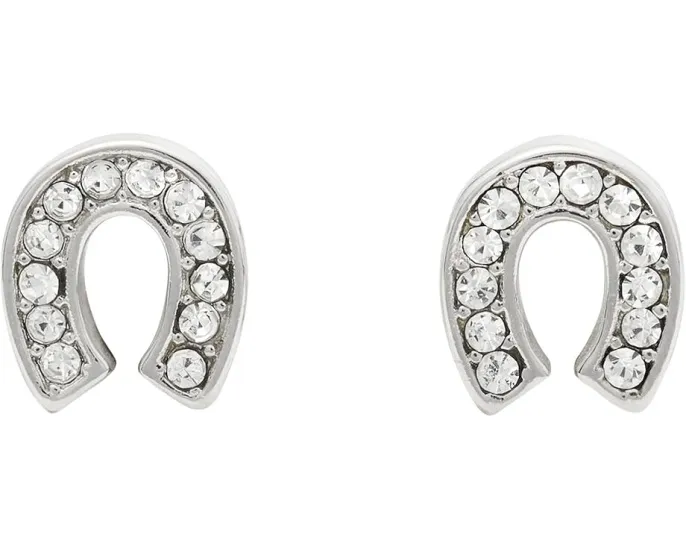 Серьги-гвоздики You're A Gem Pave Horseshoe с кубическим цирконием от Kate Spade New York