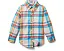 Рубашка Janie and Jack Madras Plaid на пуговицах для малышей и детей
