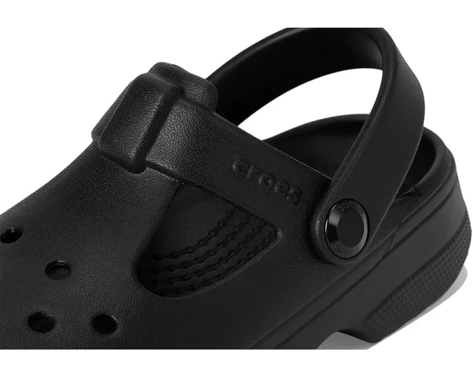 Классические сабо Mary Jane Crocs для малышей с регулируемым ремешком