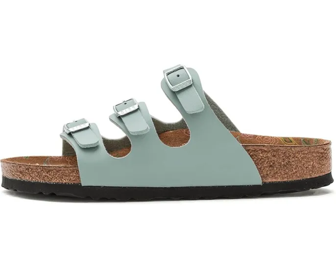 Сандалии Birkenstock Florida с цветочным принтом на стельке