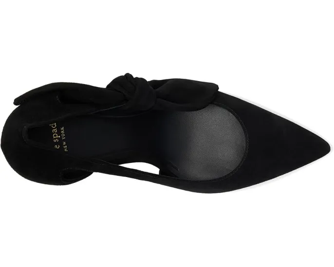 Туфли-лодочки Kate Spade New York Bunnie из замши с острым носом и бантом