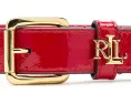 Узкий ремень Lauren Ralph Lauren Logo Keeper из лакированной кожи с гравировкой