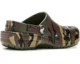 Кроксы Crocs Kids Classic Camo с камуфляжным принтом и регулируемым ремешком