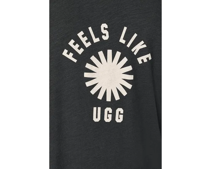 Футболка Feels Like Ugg Tee с принтом Sun Logo Shape и слегка укороченным кроем