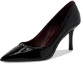Туфли-лодочки Double T-Buckle Pump с острым носком на каблуке 80 мм Tory Burch