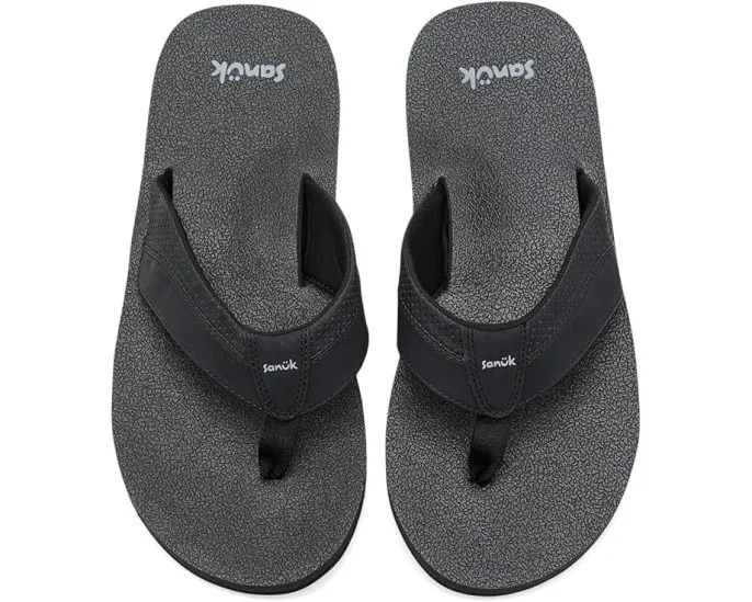 Сандалии Sanuk Beer Cozy Iv с перфорированным верхом и стелькой Yoga Mat