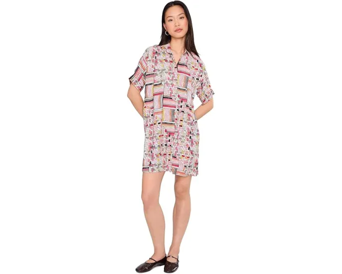 Платье NIC+ZOE Petite Colorweave Devon с силуэтом долман и карманами