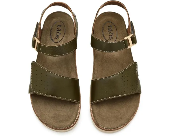 Сандалии Taos Footwear Modern с кожаным верхом и регулируемым ремешком