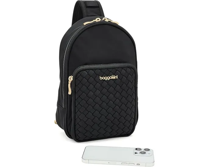 Сумка через плечо Waverly Woven Baggallini с плетеным узором