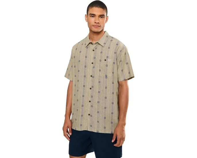 Billabong рубашка с коротким рукавом Sundays Jacquard