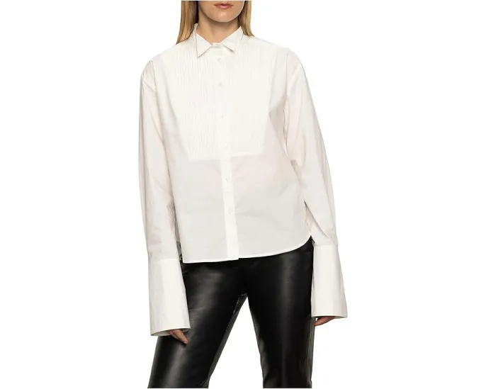 Рубашка Sanctuary New Era Tuxedo из хлопка с жатым декором