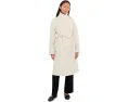 Eileen Fisher Пальто Petite из легкого хлопка с нейлоном и высоким драпированным воротником