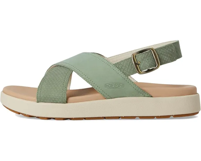 Сандалии KEEN Elle Luxe Cross Strap из кожи с перекрестными ремнями