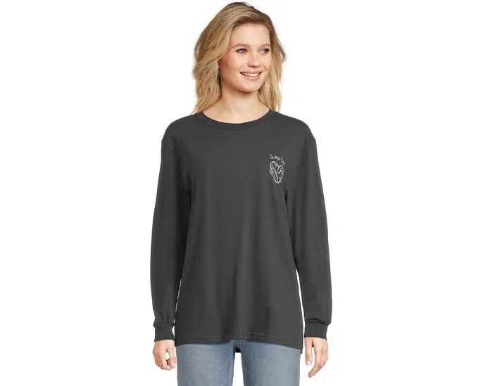 Футболка Salty Crew Heart Shark с длинным рукавом и принтом акулы