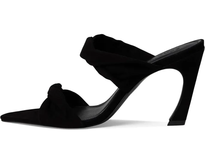 Туфли-мюли Schutz Meline из замши на скульптурной шпильке