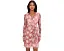 Платье Printed Metallic Crinkle с драпировкой от Adrianna Papell