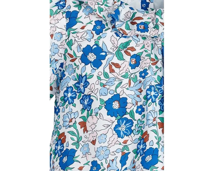 Блузка Janie and Jack с рюшами по подолу и цветочным узором