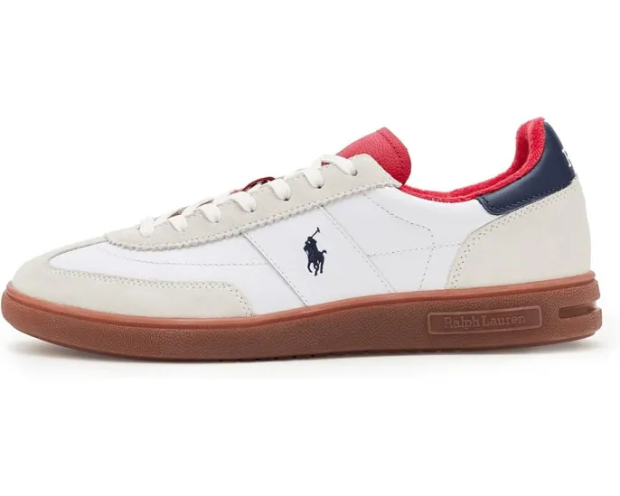 Polo Ralph Lauren Bedford кроссовки из кожи и замши с дышащей подкладкой