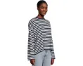 Madewell Long Sleeve Easy Tee с рельефным узором и удлиненными рукавами
