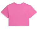 Floral-Print Logo Cotton Boxy Tee (Big Kid)