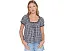 Splendid блуза Gigi Gingham Puff Sleeve в клетку с пышными рукавами