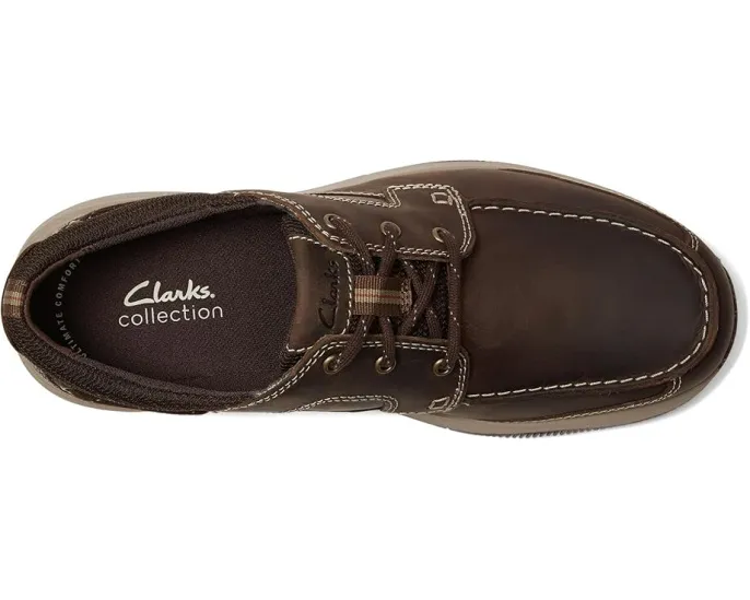 Clarks Sailview Lace кроссовки из натуральной кожи с круглым носком