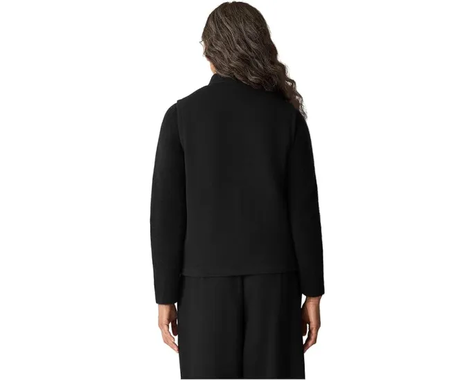 Eileen Fisher Жилет из фактурного двойного трикотажа со стойкой