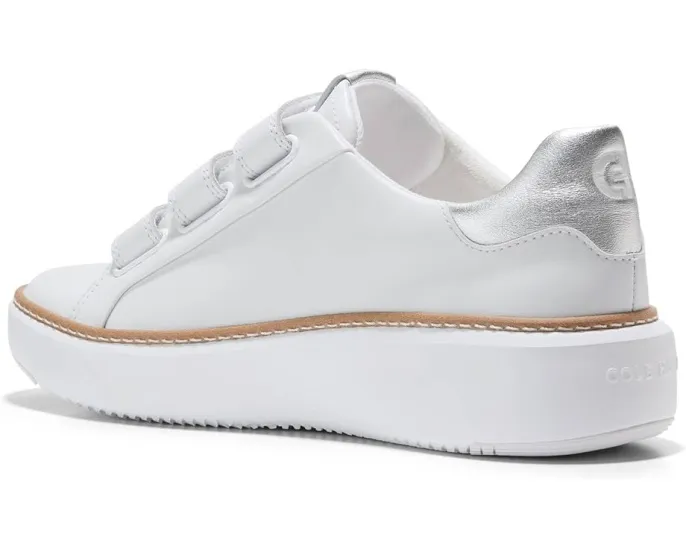 Кроссовки Cole Haan Grandpro Topspin Triple Strap с тремя застежками-липучками и кожаным верхом