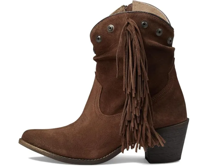 Corral Boots Q0300 ковбойские сапоги с бахромой и замшевыми заклепками