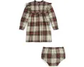 Детское платье и шортики в клетку из хлопкового джерси Polo Ralph Lauren Kids