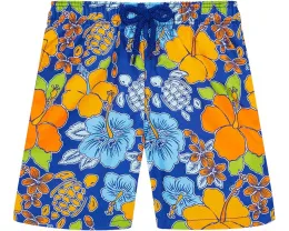 Плавки Vilebrequin Tropical Turtles с рисунком черепах и эластичной талией