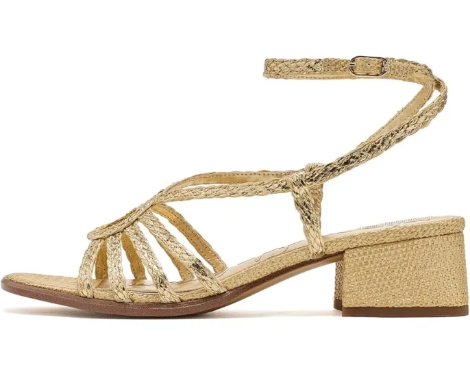 Сандалии Sam Edelman Fletcher на каблуке из рафии