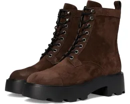 Ботинки Tory Burch Monogram Lug с миндалевидным носком и шнуровкой