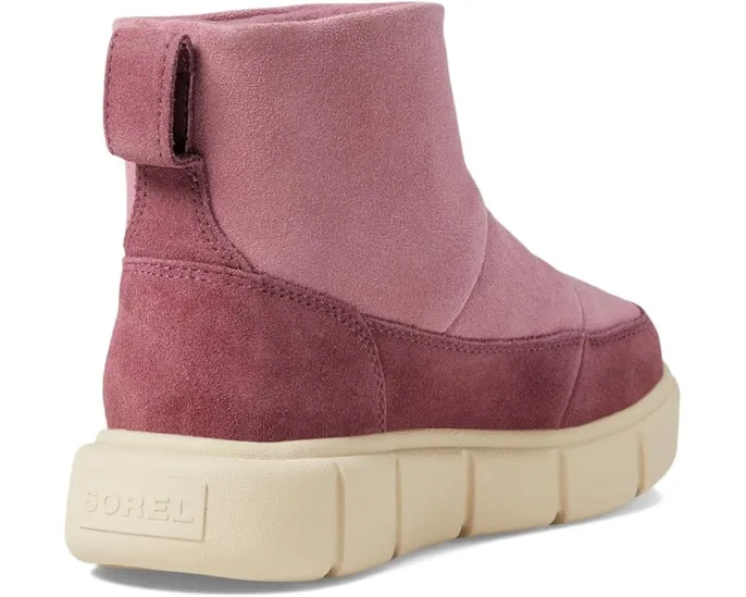 SOREL Детские зимние ботинки Explorer III Slip-On WP без шнуровки с замшевым верхом